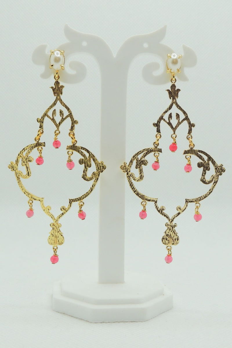 Kamini Earrings In Pink