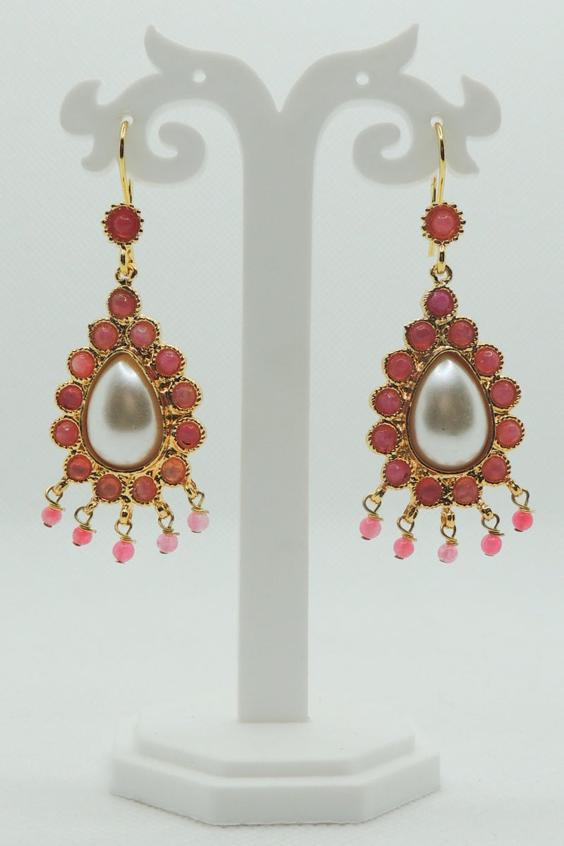 Farida Earrings In Pink