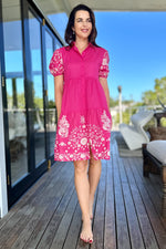 Priya Shirt Dress In Rose