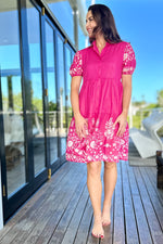 Priya Shirt Dress In Rose