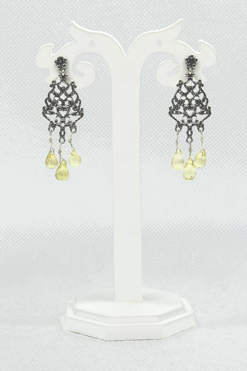 Sterling Silver Mayra Earrings In Lemon