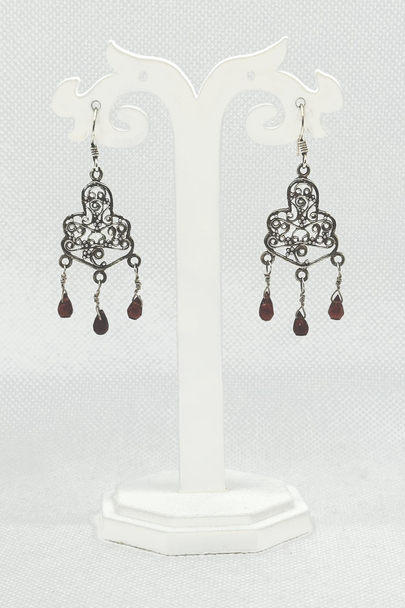 Sterling Silver Moroccan Filigree Danglers