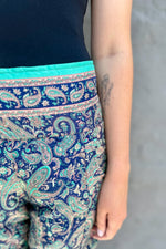 Pari Palazzo's In Teal & Blue Paisley