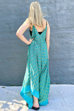 Jiya Jumpsuit In Turquoise Dahlia