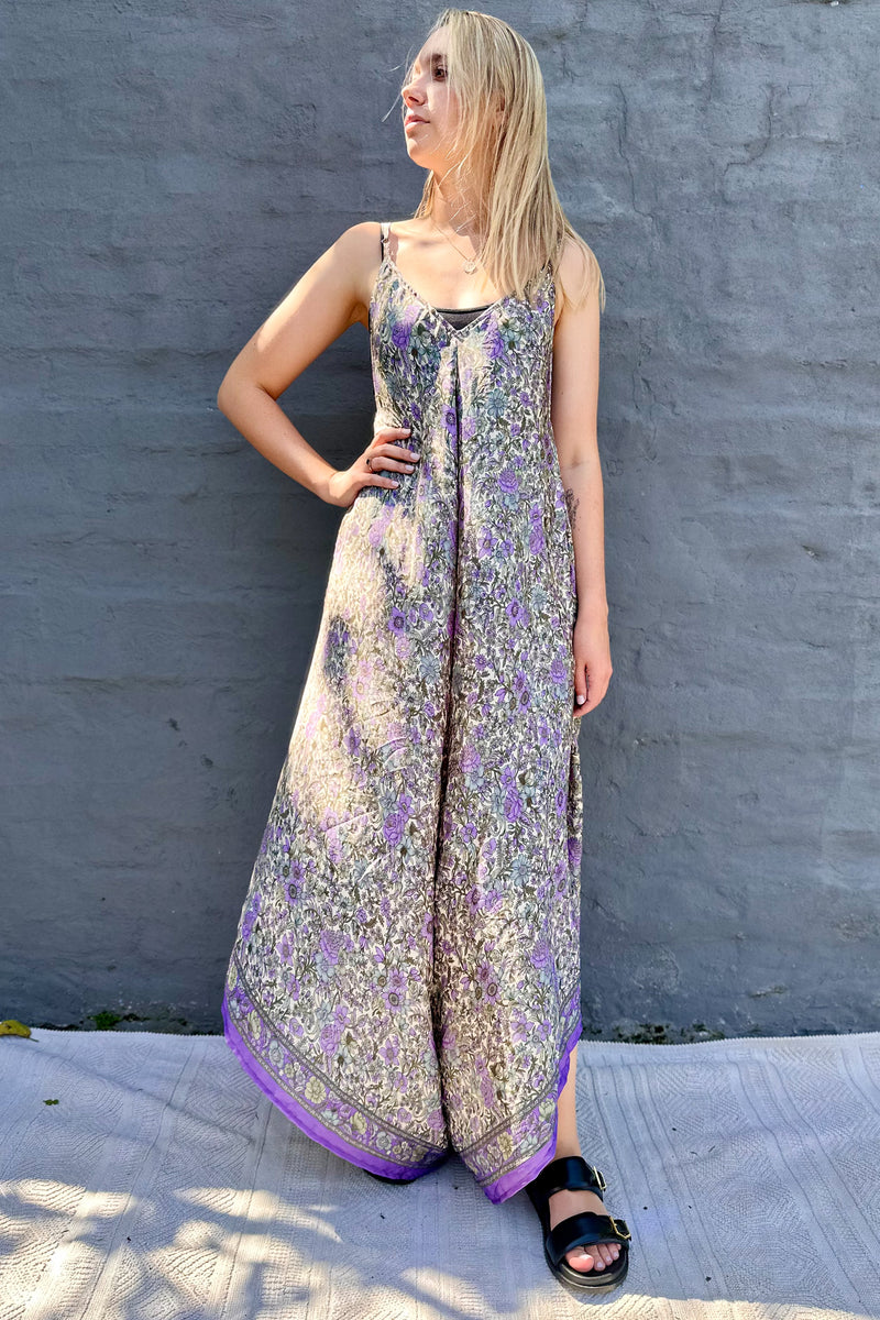 Jiya Jumpsuit In Lilac Botanical