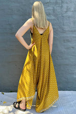 Jiya Jumpsuit In Mustard Floral