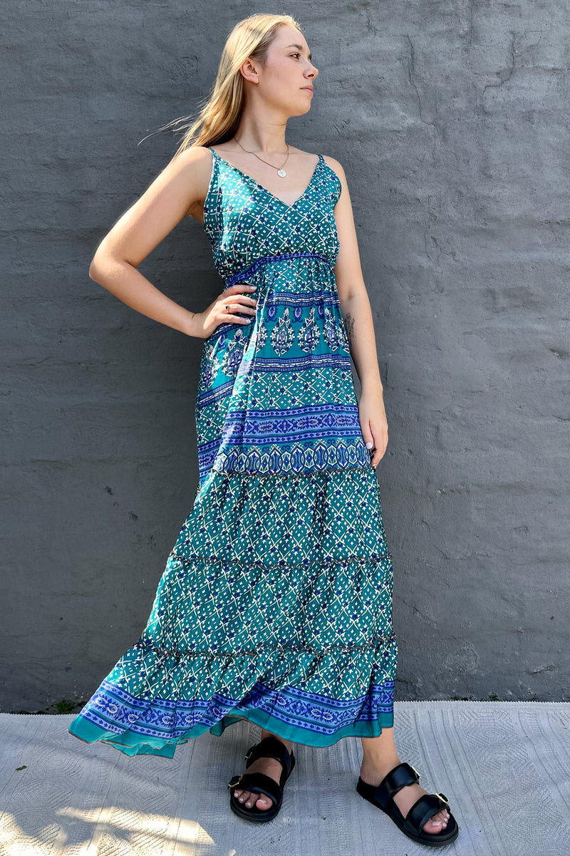 Yara Dress In Royal Jade