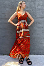 Yara Dress In Radient Rust