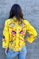 Velvet Suzani Jacket In Sunshine