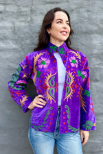 Velvet Love Jacket In Violet