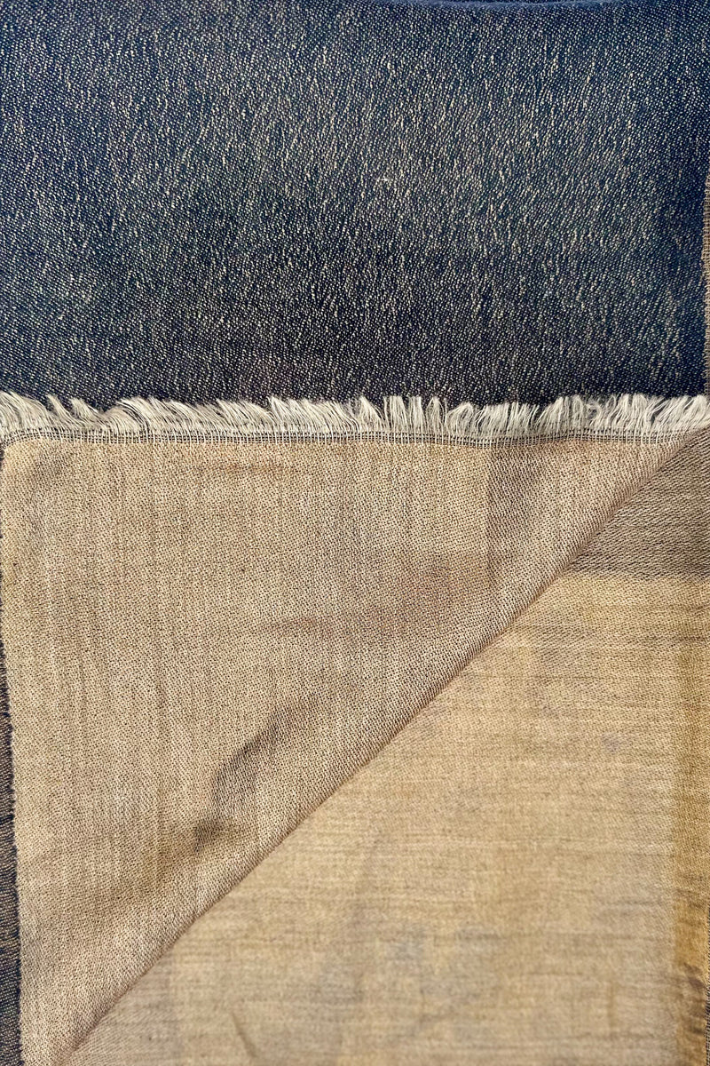 Cashmere & Bamboo Scarf In Golden Ebony