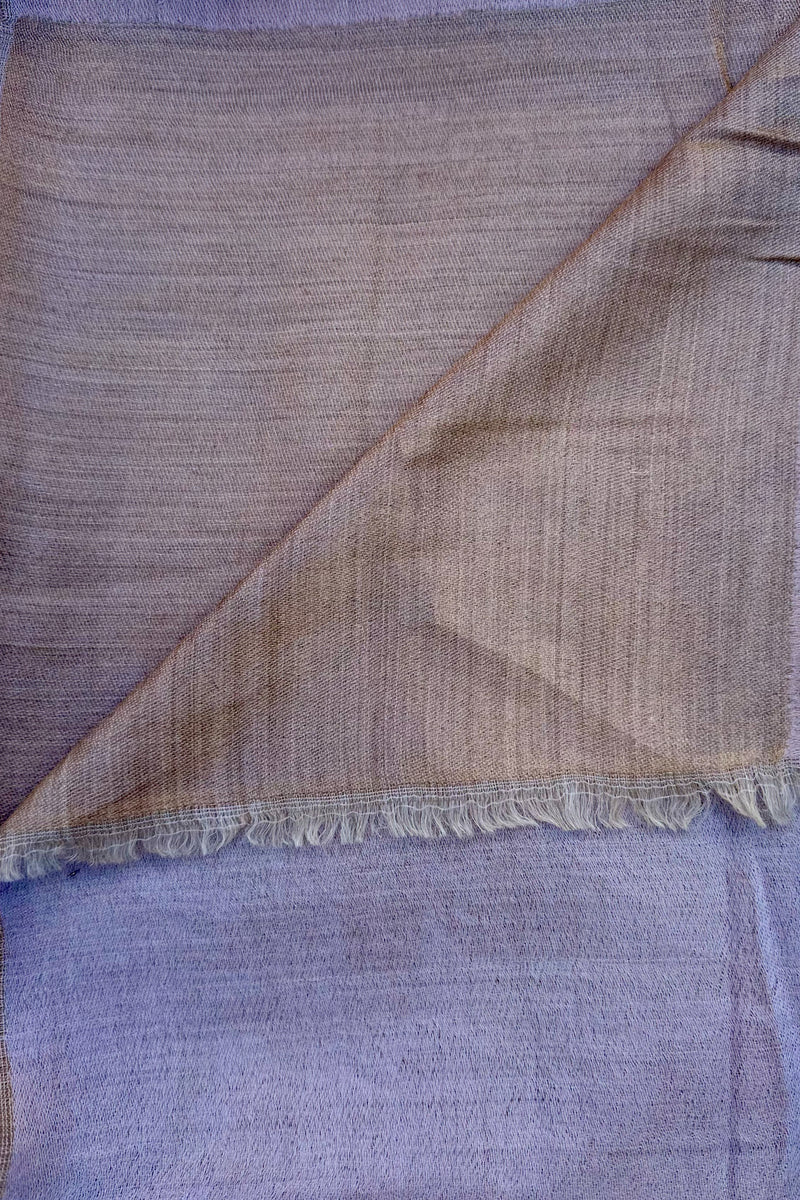 Cashmere & Bamboo Scarf In Golden Lilac