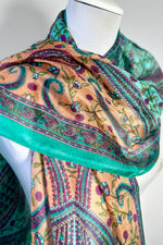 Silk Scarf In Green