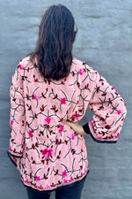 Phulkari Jacket In Pirouette Pink