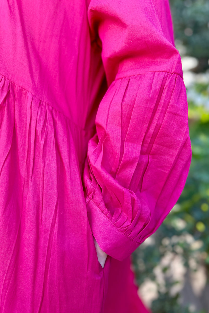 Hanna Maxi Dress In Rani Pink