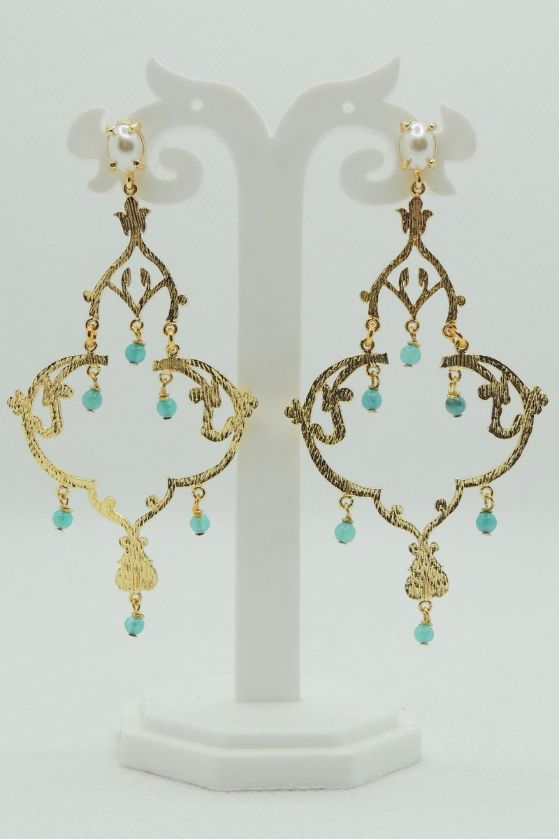 Kamini Earrings In Turquoise