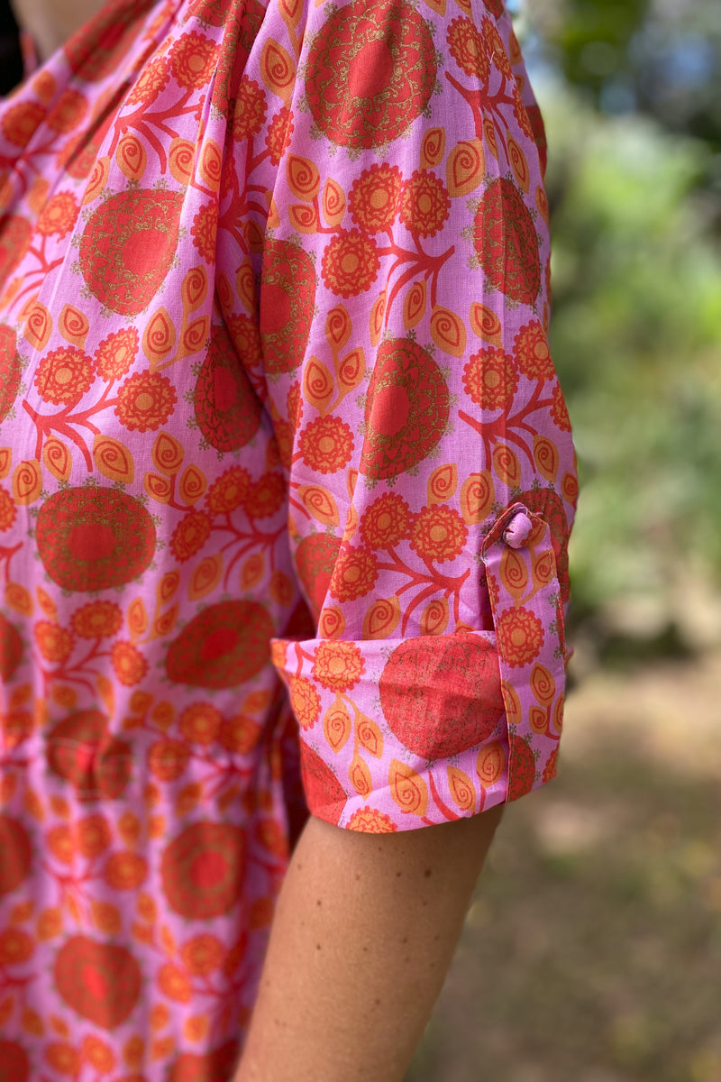 Marigold Dress In Perfect Pink
