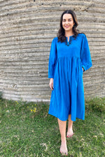 Kamari Corduroy Dress In Lapis